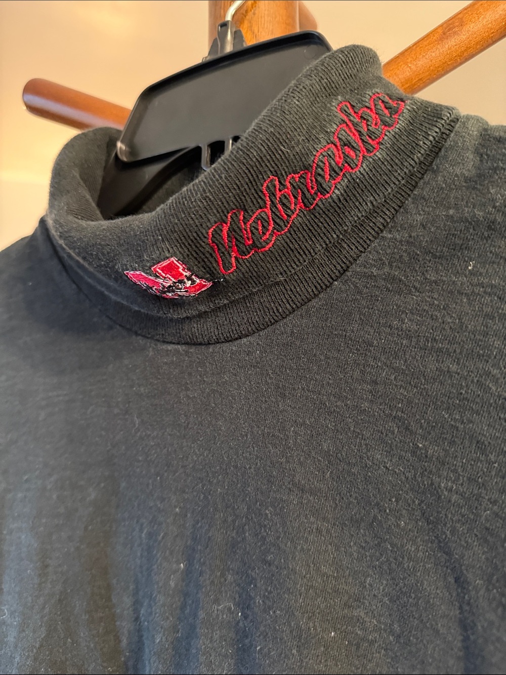 Nebraska Cornhuskers Black Long-Sleeve Turtleneck Shirt